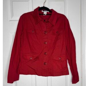 Classic Red Jean Jacket for Women